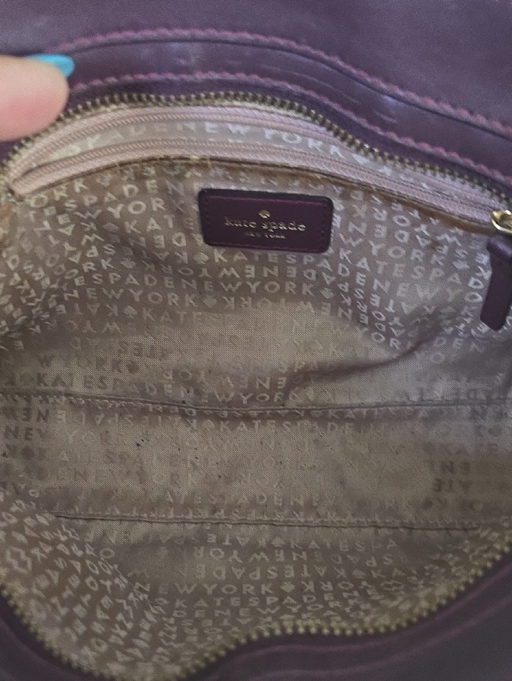 kate spade Moon & UFO Crossbody Bag - Burgundy - Picture 7 of 12